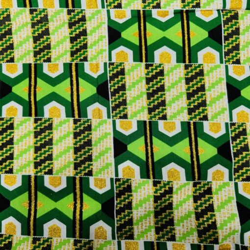 Tissu wax pailleté