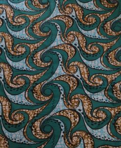 Tissu wax paisley abstract