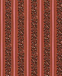Alternative view of Tissus coton imprimé Leolie marron