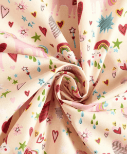 Tissus coton imprimé licorne