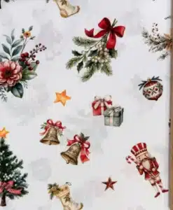 Alternative view of Tissus coton imprimé Noël Enchanté Blanc