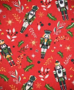 Alternative view of Tissus coton NUTCRACKER rouge