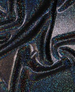 Tissus lycra pailleté multipoint noir hologramme