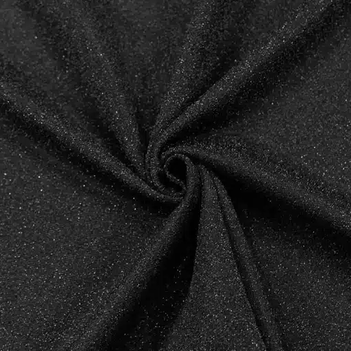 Tissus maille lurex noir
