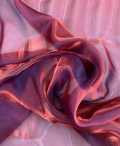 Organza Liquide Bleu et rouge