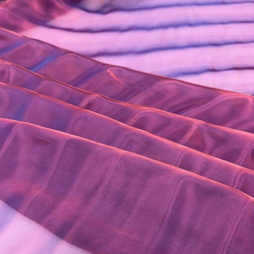 Organza Liquide Bleu et rouge – Image 2