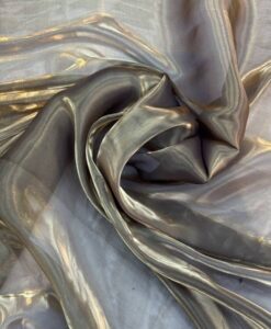 Organza Liquide Kaki et noir
