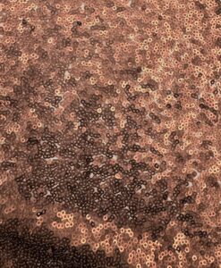 Alternative view of Tissus sequin cousu marron