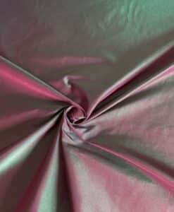 Tissus taffetas bordeaux vert