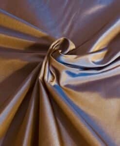 Tissus taffetas chocolat bleu