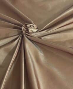 Tissus taffetas kamel fonce