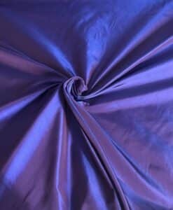 Tissus taffetas prune bleu