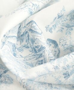 Alternative view of Tissus toile de jouy Manon bleu