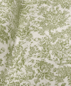 Toile de jouy grande largeur 280cm vert
