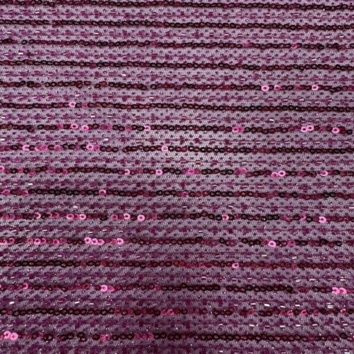 Tulle à sequin perlée fuchsia