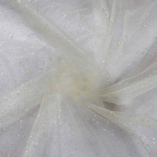 TULLE MARIÉE ÉCRU PAILLETÉ ÉCRU