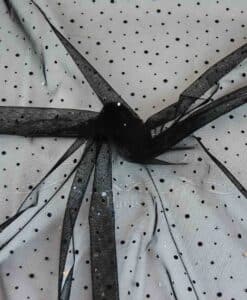 TULLE NOIR PAILLETÉ NOIR HOLOGRAMME