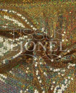 tulle pailleté or hologramme