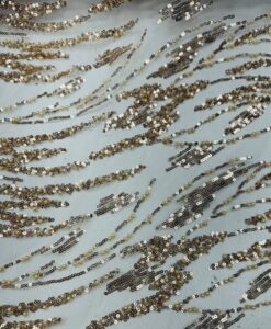 Alternative view of Tulle perlé sequin glamour or pale