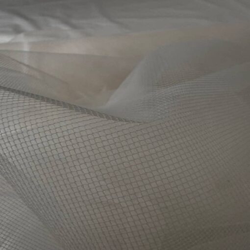 Tulle souple 150 cm blanc rose