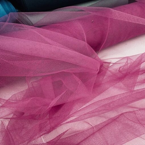 Tulle souple 150 cm bois de rose