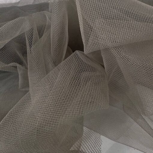 Tulle souple 150 cm gris sombre