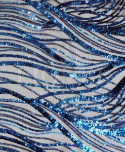 tulle splendide serie 2 fond bleu pailleté bleu foncé et bleu clair