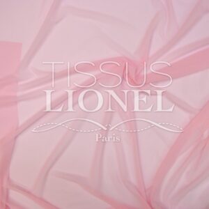 Tulle stretch rose pâle