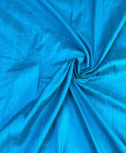 Tissu soie shantung turquoise