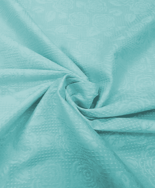 Jacquard Turquoise clair