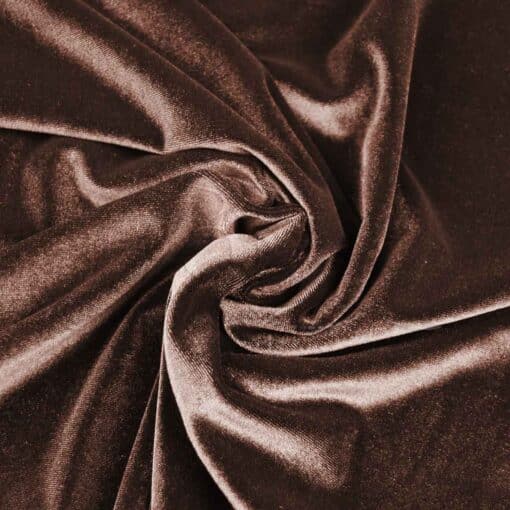 VELOURS LISSE CHANGEANT MARRON