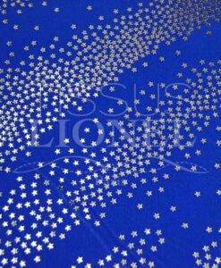 velour pailleté étoile bleu royal pailleté argent