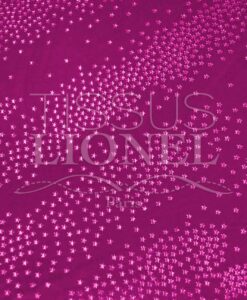 velour pailleté étoile fushia pailleté fushia