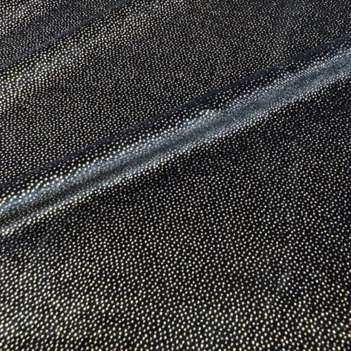 Velours élasthanne noir pailleté or – Image 4