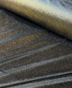 Alternative view of Velours élasthanne noir pailleté or