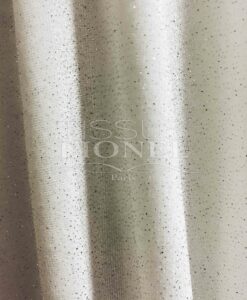 Velours pailleté blanc pailleté argent