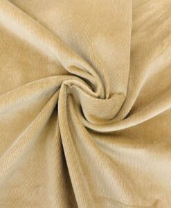 Velours stretch fine cote camel