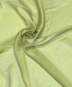 MOUSSELINE CHANGEANTE DEUX FILES VERT ANIS