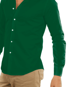 Alternative view of Coton uni vert vif