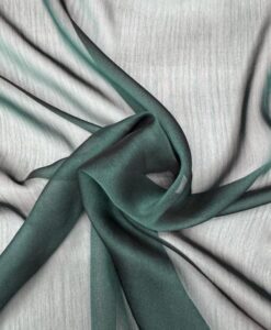 MOUSSELINE CHANGEANTE DEUX FILES VERT BOUTEILLE