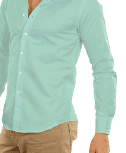 Alternative view of Tissu coton vert d'eau