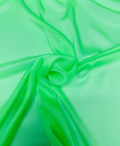 MOUSSELINE CHANGEANTE DEUX FILES VERT FLUO