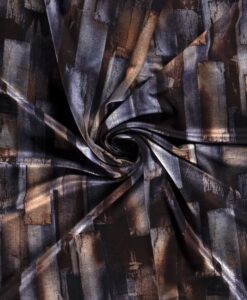 Viscose polyester block bleu