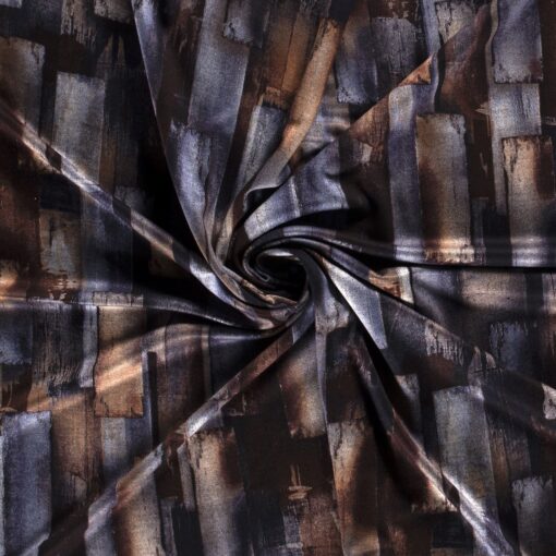 Viscose polyester block bleu