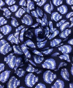 Viscose coquille st jacques marine