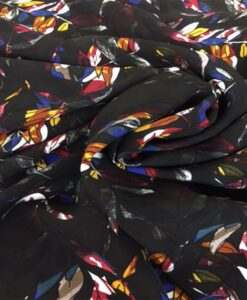 Viscose fleuris multicolors