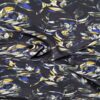 Viscose fleuris noir