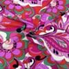 Viscose imprimé fuchsia et rouge