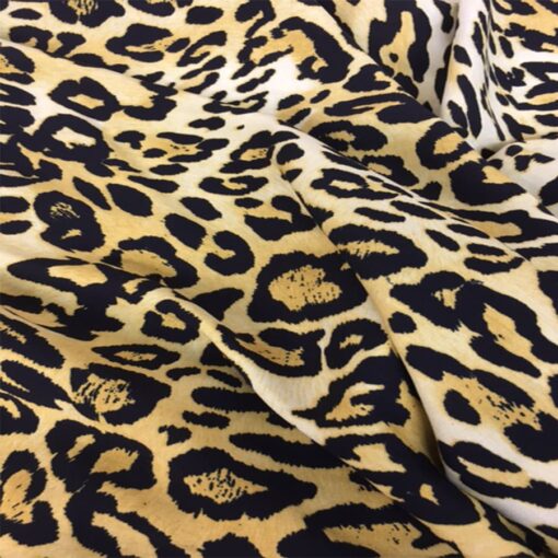 Viscose leopard