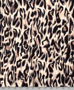 Viscose Panthère flou beige